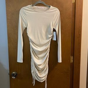 NWT! Ruched Sides Midi Dress